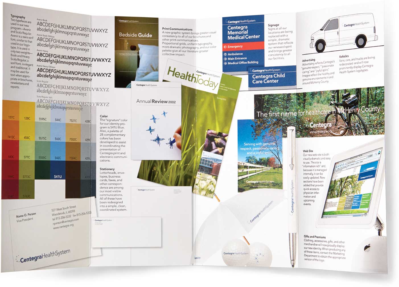 centegra-health-system_brand-guide_1.jpg Art Direction by: Bart Crosby, Crosby Associates